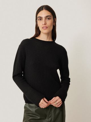 Cloud Cashmere Eldon Jumper | Black