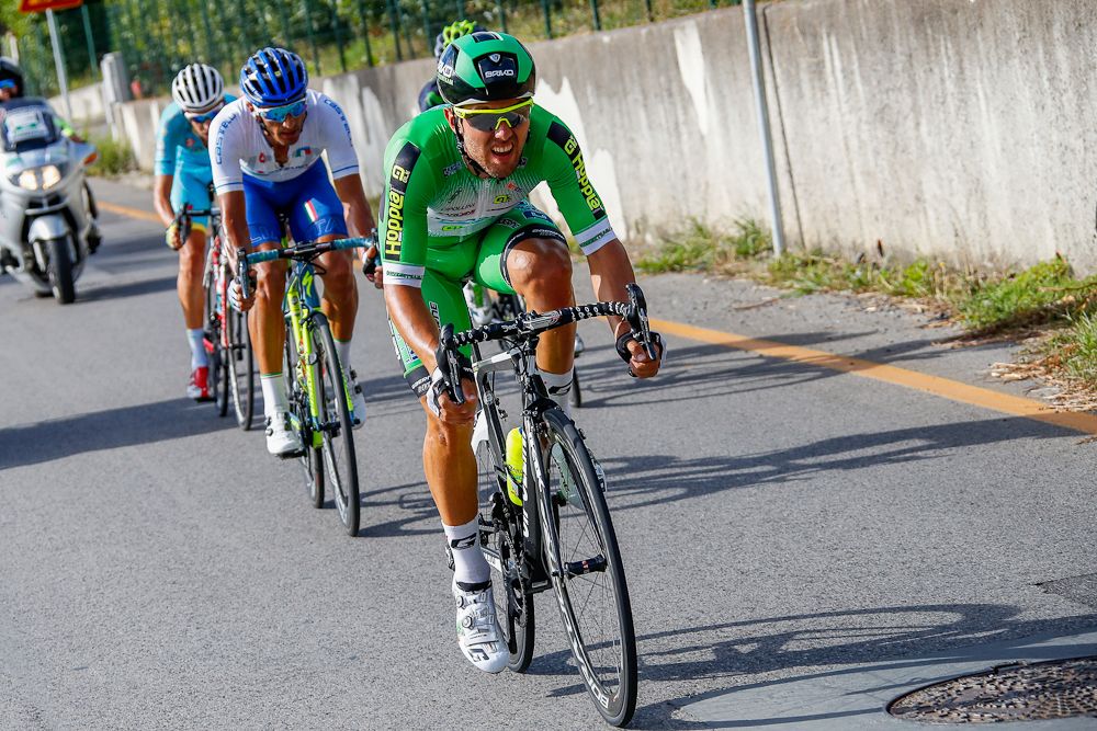 Sonny Colbrelli (Bardiani - CSF) in the Giro della Toscana stage 1 breakaway.