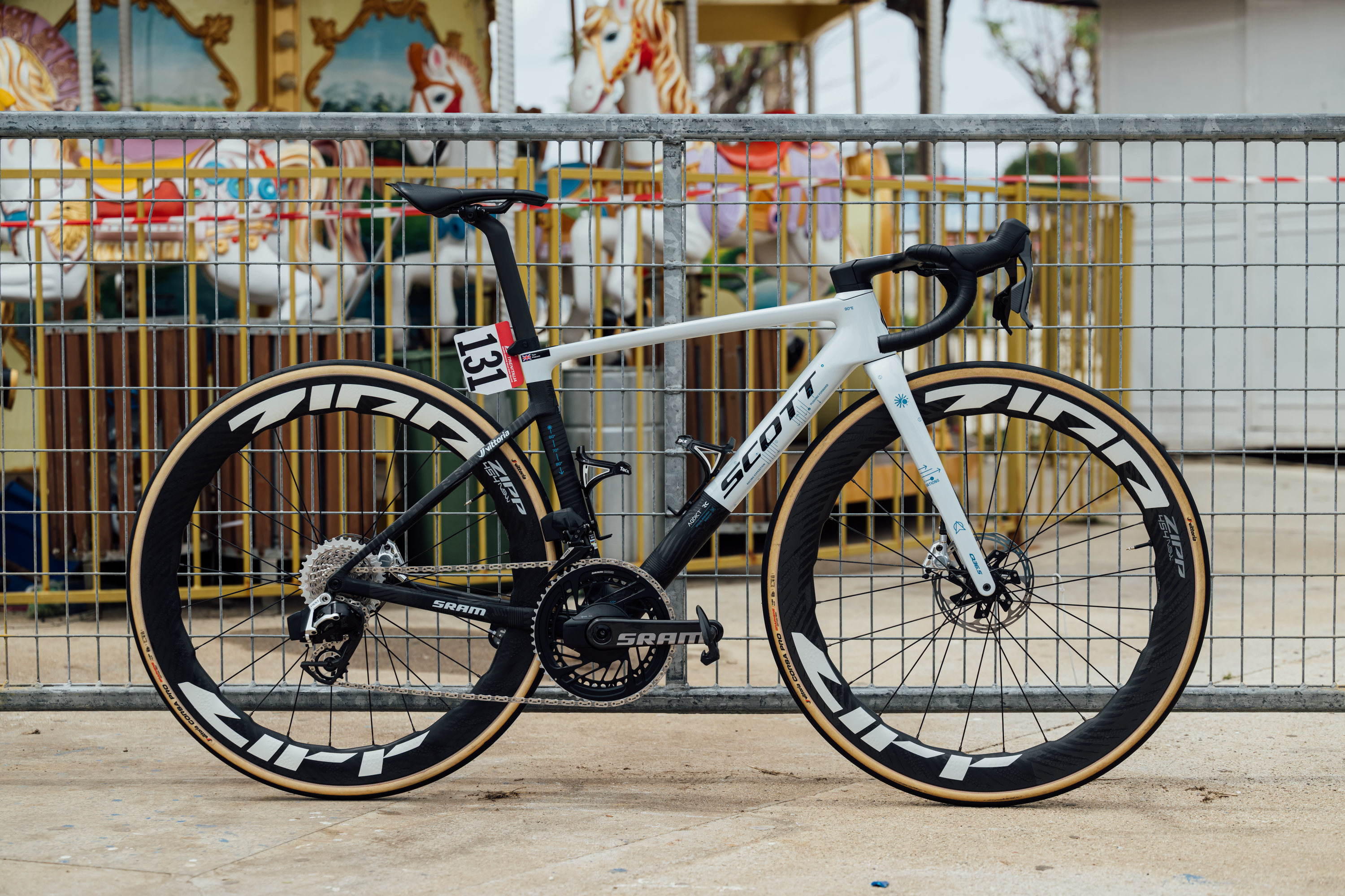 Close up of bike tech found at the Giro d'Italia 2025