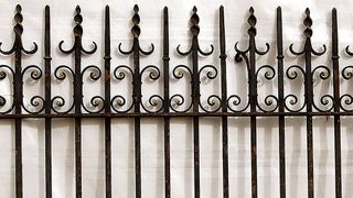 Salvage yards can be a good source for original iron gates and railings, such as these from Lassco