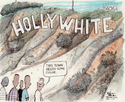 Editorial cartoon U.S. Hollywood White