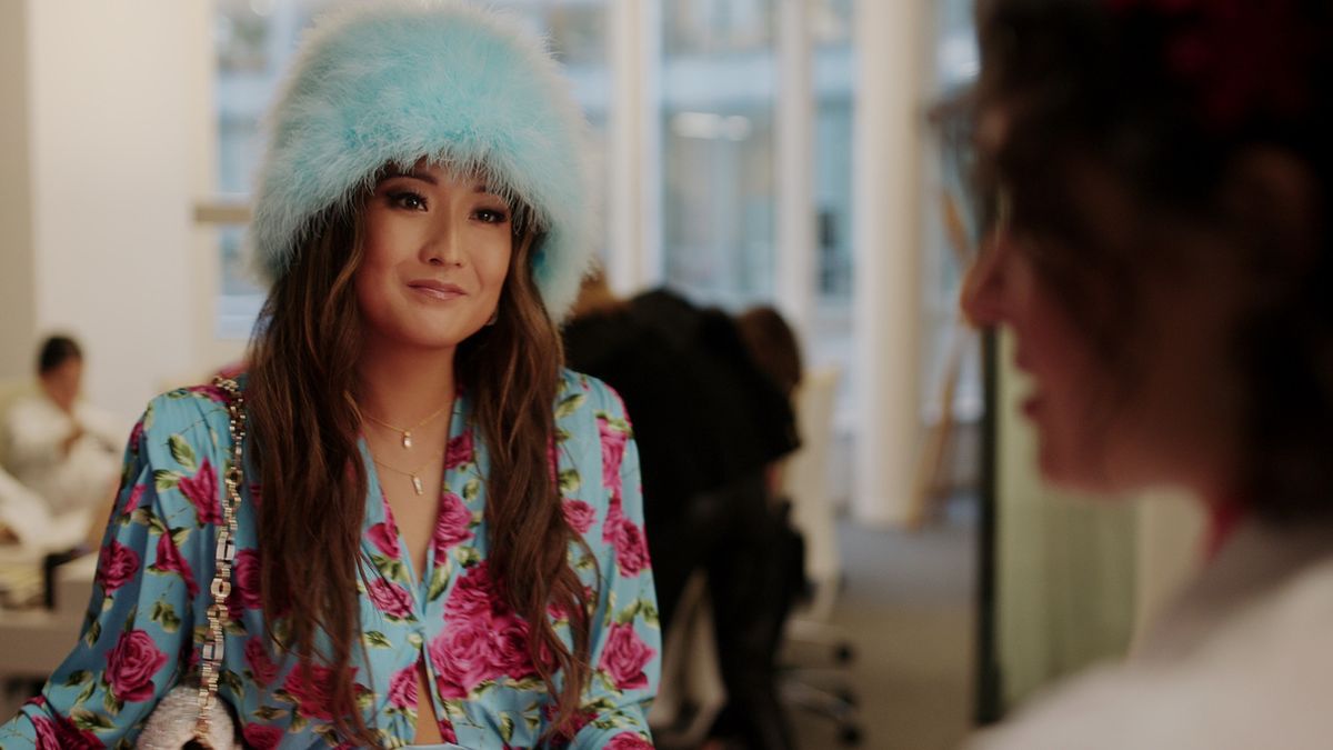 Ashley Park as Mindy in episode 401 of Emily in Paris