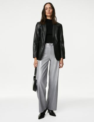 M&S Collection, Metallic Wide Leg Jeans