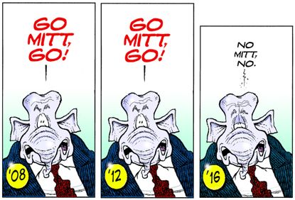 Political cartoon U.S. Mitt GOP