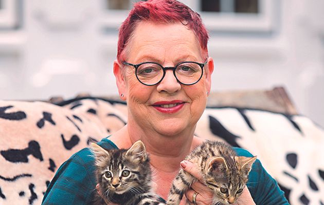 Fresh from supporting eliminated contestants on Bake Off: An Extra Slice, Jo Brand turns her attention to saving little kitties from precarious situations – she’s a softie, really!