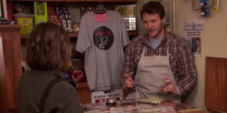Chris Pratt as Andy Dwyer in Parks and Recreation.