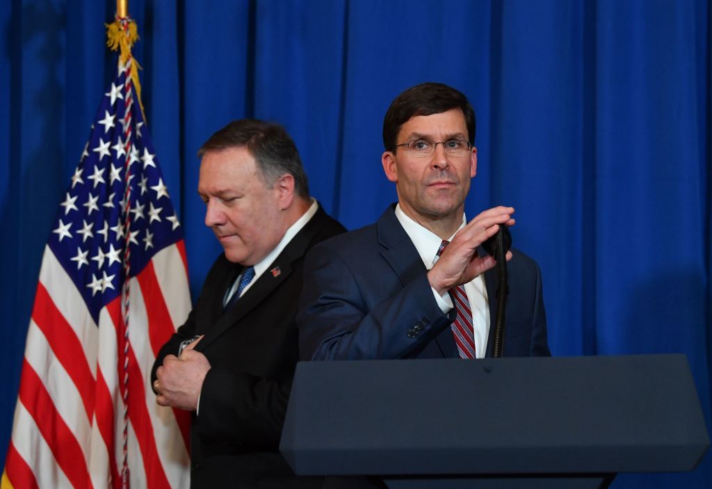 Mike Pompeo and Mark Esper.