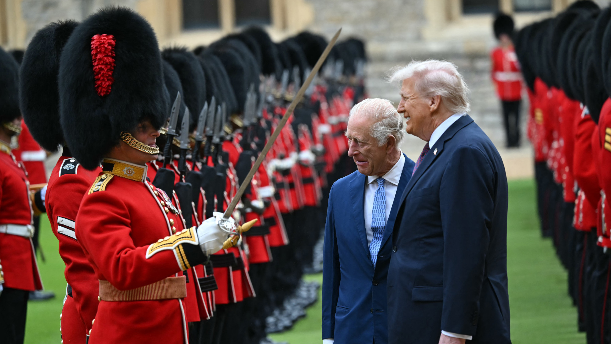 King Charles III and Donald Trump
