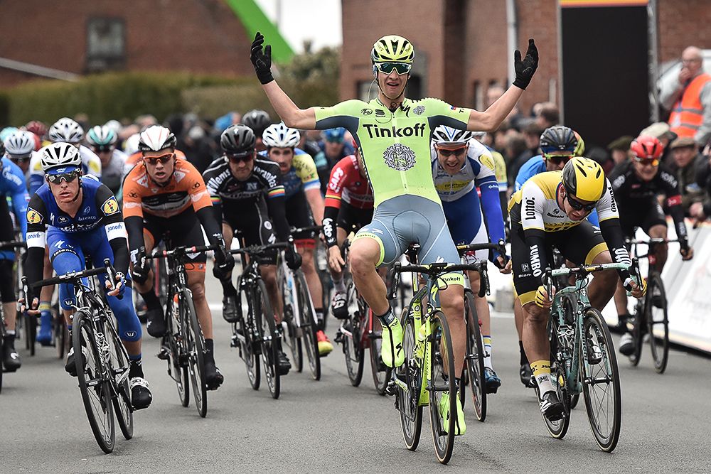 Erik Baska (Tinkoff) wins the Handzame Classic.