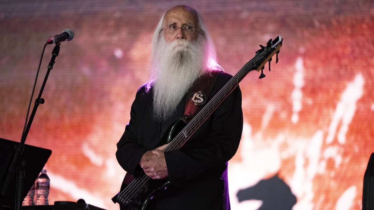 Musician Leland Sklar performs on the Palomino Stage during day 1 of Stagecoach Music Festival at Empire Polo Club on April 24, 2026 in Indio, California.