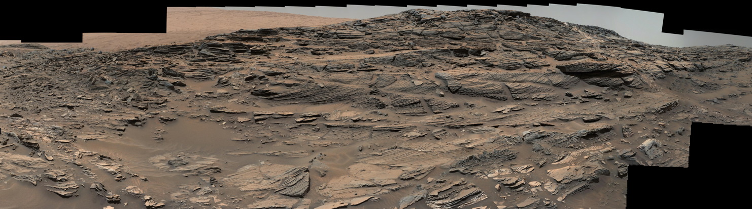 Petrified Sand Dunes on Mount Sharp