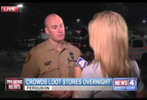 Surveillance shows looting of shoe store near Ferguson night after