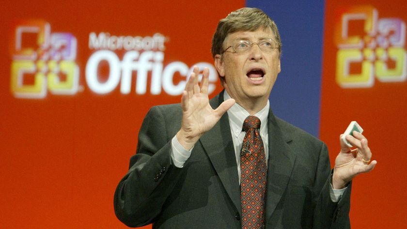 Bill Gates at Microsoft Office launch in 2003