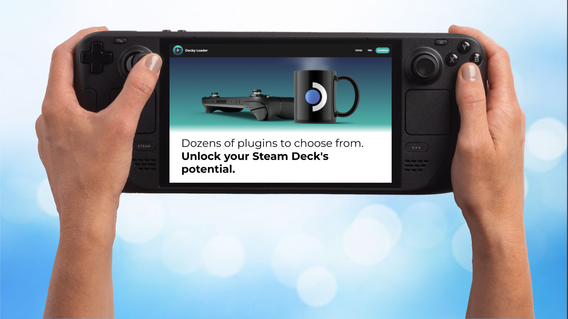 Decky Loader page opened on a Steam Deck