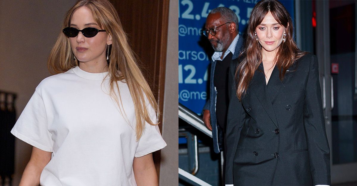 The Nonbasic Shoe Trend Elizabeth Olsen and J.Law Are Wearing to Make Classic Skirts Look 2025