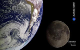 The Earth And Moon Space Wallpaper Space