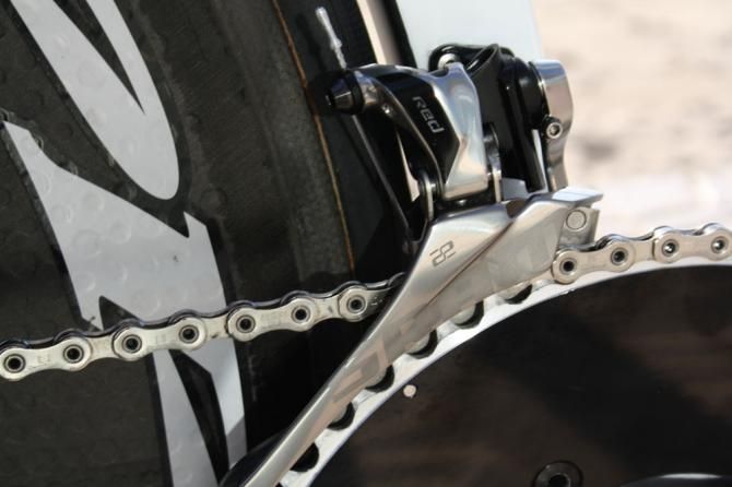 The big update to Martin&rsquo;s bike is his switch to SRAM Red 22