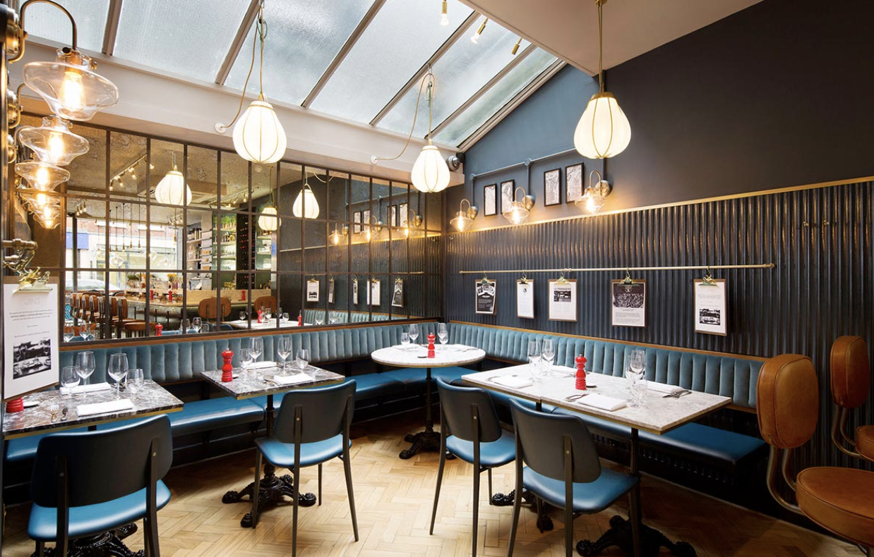 an image of the interior of Blandford Comptoir in Marylebone