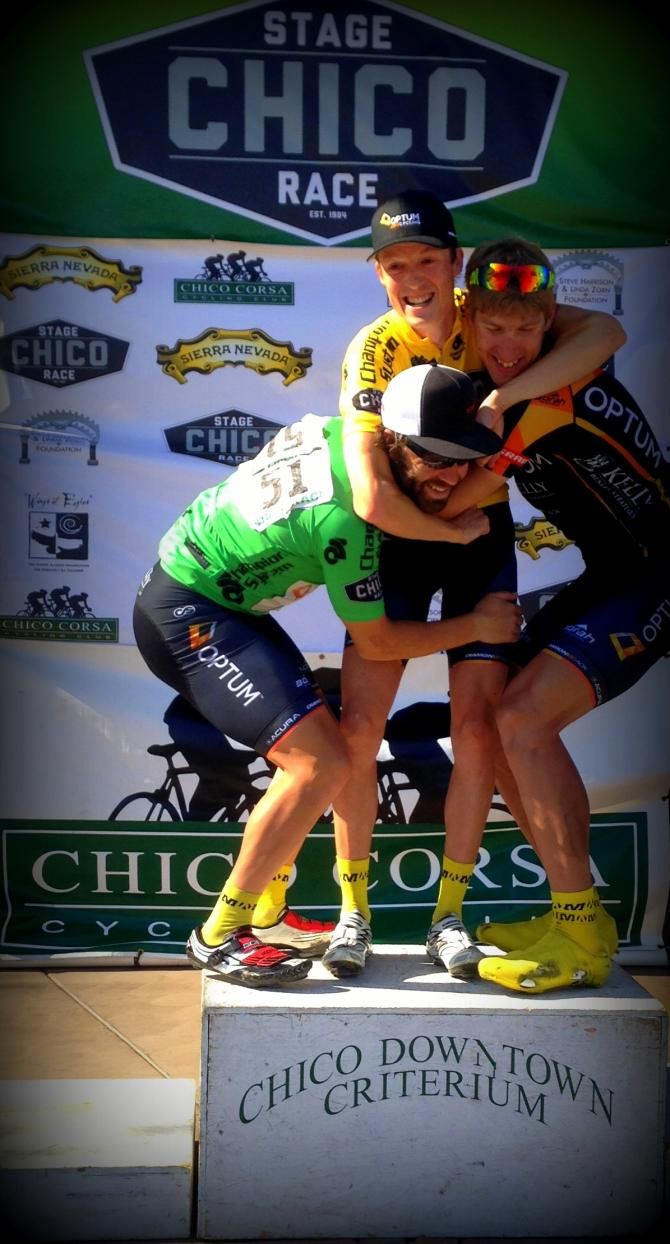These guys are all about fun! The Top 3 GC finishers of the 2014 Chico Stage Race!
