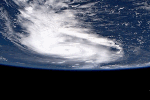 This animation of photos by European Space Agency astronaut Luca Parmitano zooms in on the eye of Hurricane Dorian, a Category 5 storm, as seen from the International Space Station on Sept. 1, 2019.