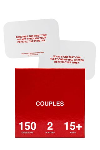 We're Not Really Strangers Card Game - 150 Conversation Cards for Adults, Teens, Couples, 
Strangers - Fun Family Party Card Game 
Icebreaker for Game Night or Date Night, Ages 15+, 2-6 Players