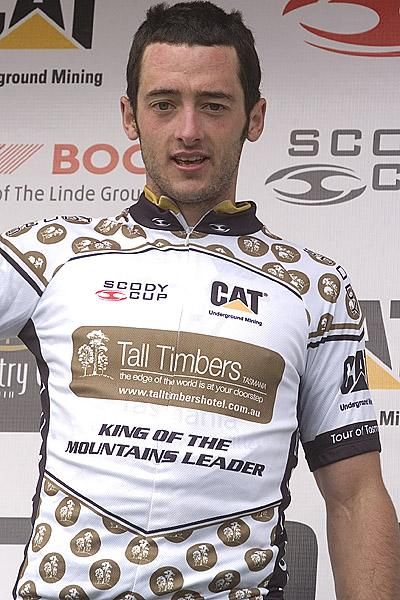 DiscoverTasmania.com/TIS's Nathan Haas is the new leader of the Tall Timbers King of the Mountains Championship.