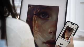 The BLOOMIN8 E-ink art frame. 