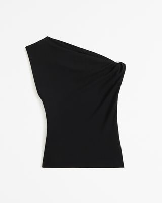 Abercrombie & Fitch, Asymmetrical Jersey Crepe Draped Top