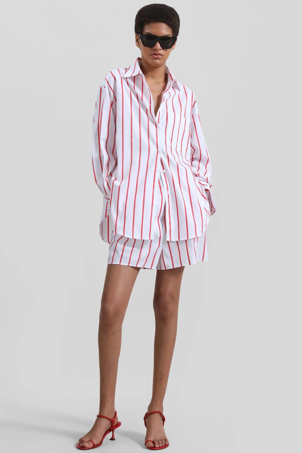 The Frankie Shop Lui Striped Cotton Shirt