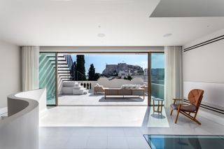 minimalist interior transformation in Plaka, Athens