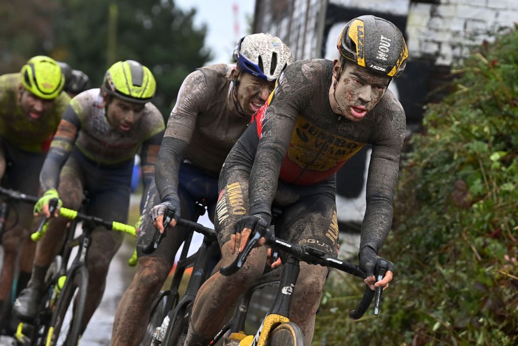 Wout van Aert (Jumbo-Visma) during Paris-Roubaix 2021