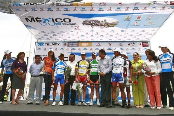 The various leaders after stage five.