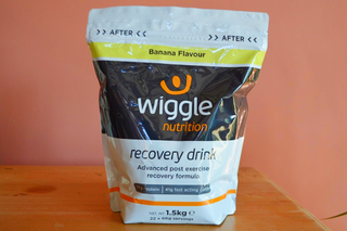 Wiggle Nutrition Recovery powder which is one of the best protein recovery drinks for cycling