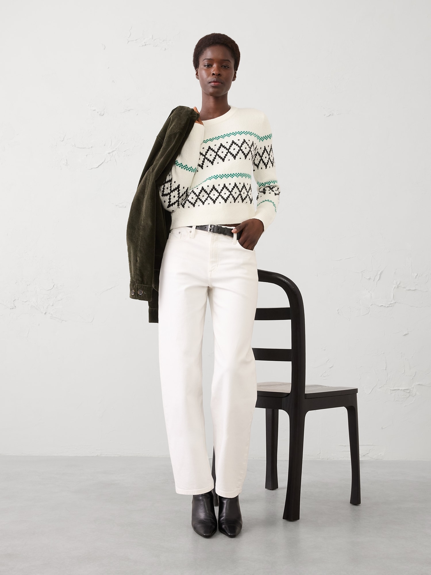 Fair Isle Pullover Sweater