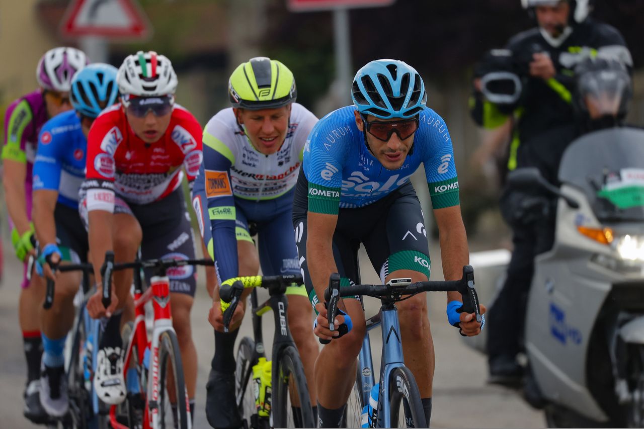Giro d'Italia 2021 - 104th Edition - 3rd stage Biella - Canale 190 km - 10/05/2021 - Samuele Rivi (ITA - Eolo - Kometa Cycling Team) - photo Luca Bettini/BettiniPhoto&Acirc;&copy;2021