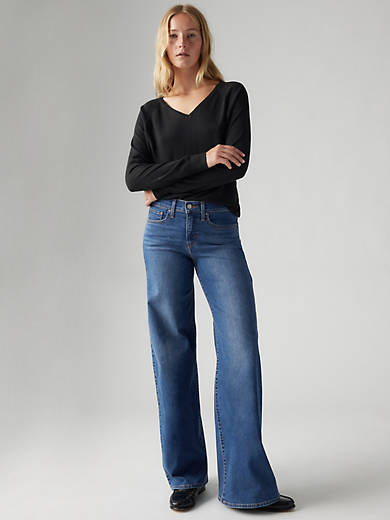 318&amp;trade; Shaping Wide Leg Jeans