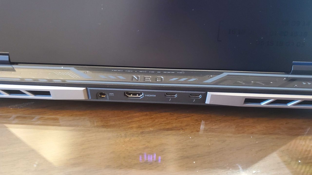 black gaming laptop
