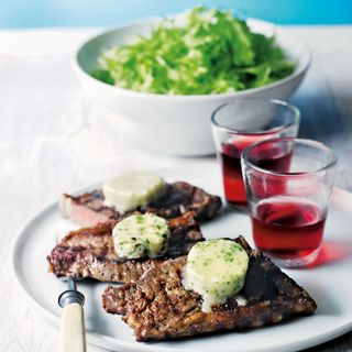 Griddled Steak with Flavoured Butter