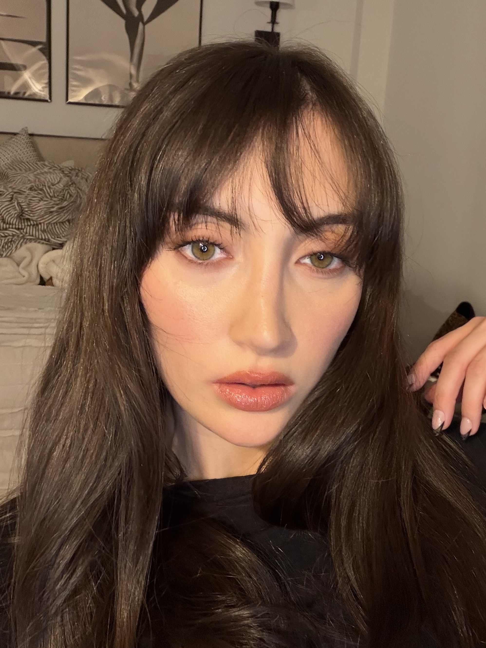 An image of Alyssa Brascia wearing the Clinique Chubby Stick Cheek Color Balm.