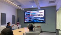 The ViewSonic 135-inch Direct View LED display was ideal for creating a high-impact space for the Solar Group to hold its most important customer meetings. 