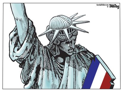 Editorial cartoon World Paris Attacks