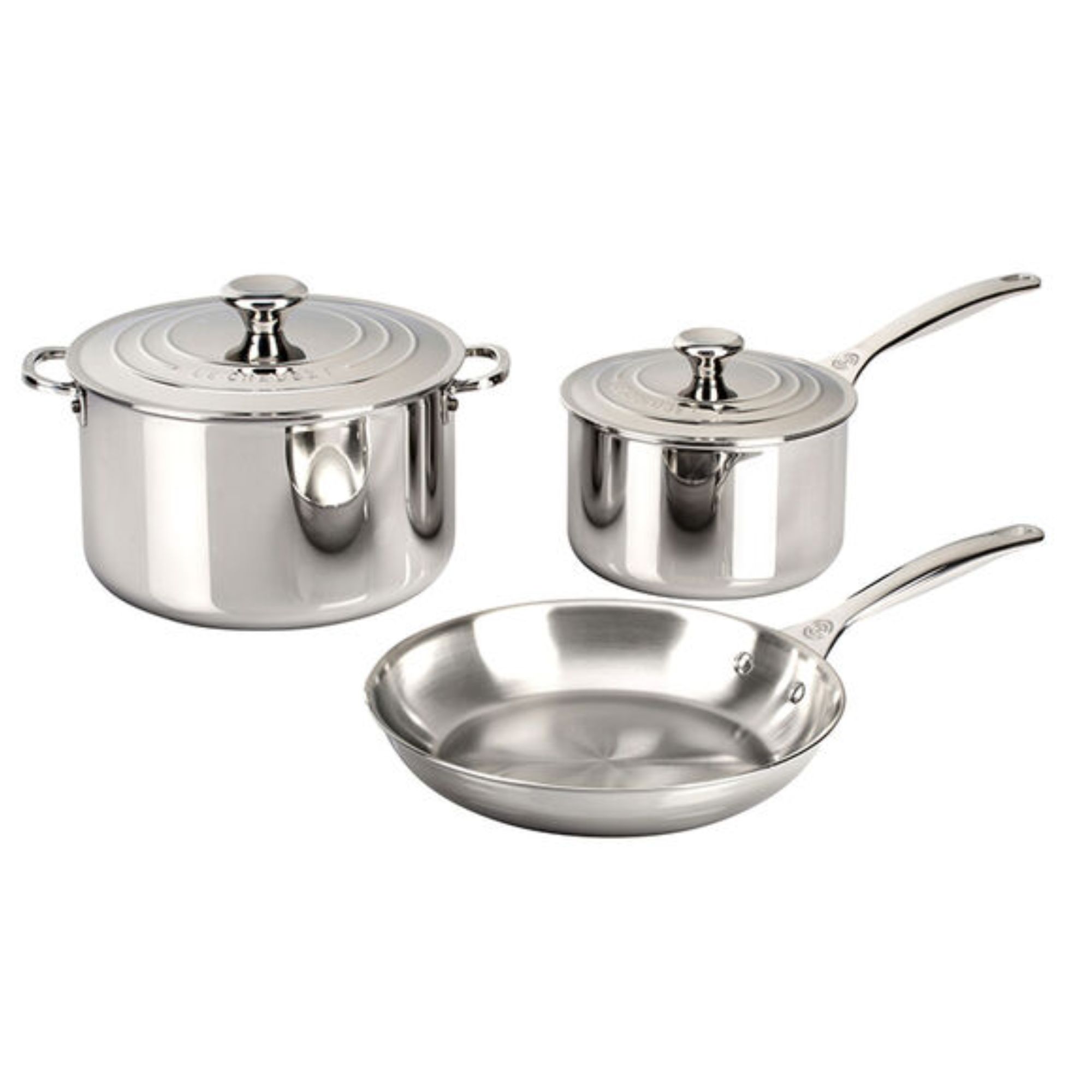 Le Creuset Signature Stainless Steel 5-Piece Cookware Set