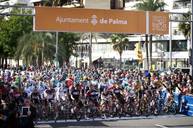On the startline of the Trofeo Palma