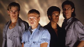 Level 42 in 1984. L-R: Phil Gould, Mark King, Mike Lindup, Rowland 'Boon' Gould.