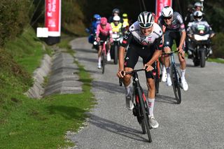 Jan Christen on his way to winning stage 2 at Volta ao Algarve