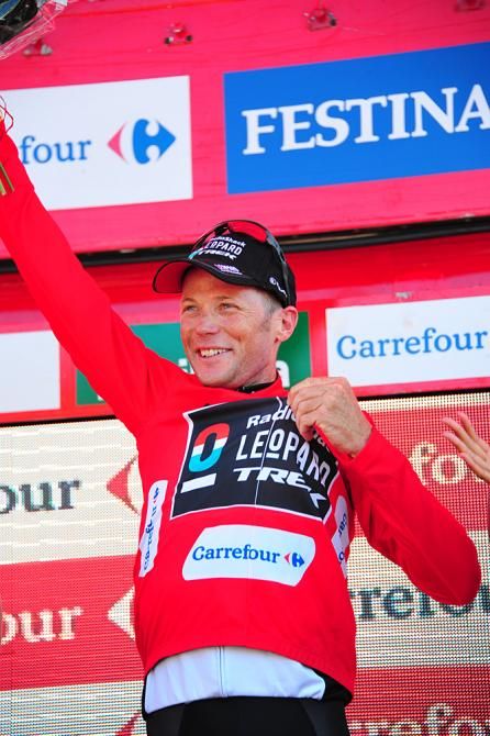 Chris Horner (RadioShack) reclaimed the race lead on stage 10