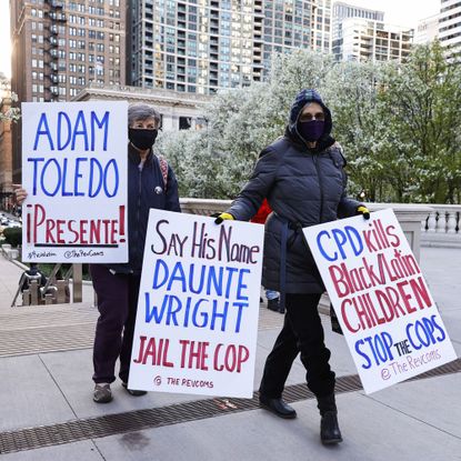 Protesting for Justice for Adam Toledo