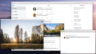 The new Twitter app for Mac is based off the iOS version and was made in only a few days (Image credit: Twitter/Apple)