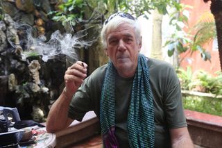 Veteran British war photographer Tim Page in Hanoi. (Photo by Chau Doan/LightRocket via Getty Images)