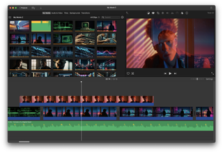 iMovie production for the music video